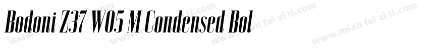 Bodoni Z37 W05 M Condensed Bold字体转换